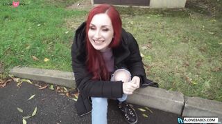 Redheaded Babe Riding For Cash - Erotic Roleplay with Facial