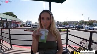Public Teen Blowjob Spectacle - Athena Fleur Gets Covered In Semen