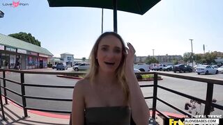 Public Teen Blowjob Spectacle - Athena Fleur Gets Covered In Semen