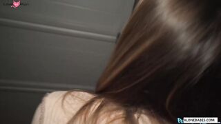 Frenchie Bombshell - French Maid Roleplay with Hot Blonde Teen Fucked Hard by Older Man