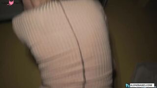 Frenchie Bombshell - French Maid Roleplay with Hot Blonde Teen Fucked Hard by Older Man