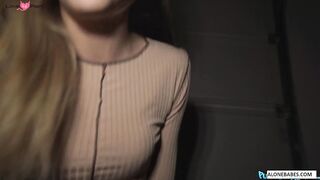 Frenchie Bombshell - French Maid Roleplay with Hot Blonde Teen Fucked Hard by Older Man