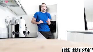 Bff's Share A Threesome With Hunk In Hardcore Action