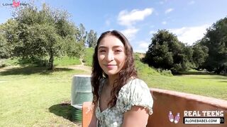 Public Creampie Surprise! Amber Summer Gets Fucked Outdoors