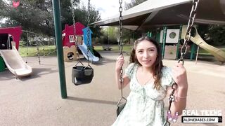 Public Creampie Surprise! Amber Summer Gets Fucked Outdoors