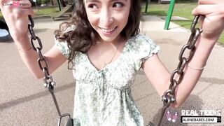 Public Creampie Surprise! Amber Summer Gets Fucked Outdoors