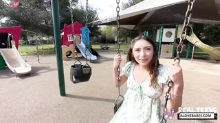 Public Creampie Surprise! Amber Summer Gets Fucked Outdoors