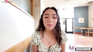 Public Creampie Surprise! Amber Summer Gets Fucked Outdoors