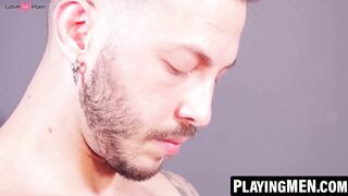 Big Dick Thrill Ride! Huge Load Dump on Older Guy by barely legal Stud