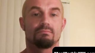 Masturbating Oldie Dude with Toy Fucks Himself Hard Until Orgasm