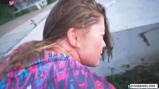 Hot MILF Rides Her Step-Son's Hard Dick While Hubby is Away - POV