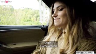 Huge Dick Hitch-Ride - Blonde Teen Sucks & Rides Biggest Dicks In Town