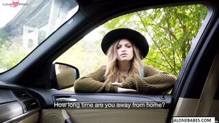 Huge Dick Hitch-Ride - Blonde Teen Sucks & Rides Biggest Dicks In Town