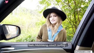 Huge Dick Hitch-Ride - Blonde Teen Sucks & Rides Biggest Dicks In Town