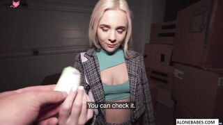 Prague Sausage Party - Hot Blonde Babe Stuffing Her Mouth With Delicious Meat
