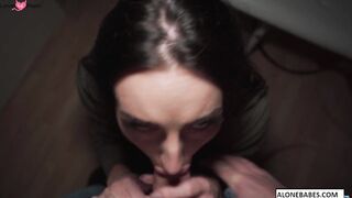 Snow Job - Blowjob Queen with Snowflakes on Her Body