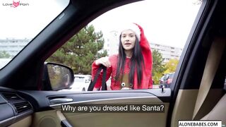 Big-Dick Delivery Girl's XMAS Surprise - Christmas Porn Parody