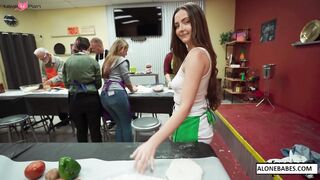 Sexy Chef's Kitchen - Cooking Lesson with Big Boobs & Bouncy Butt