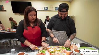 Sexy Chef's Kitchen - Cooking Lesson with Big Boobs & Bouncy Butt