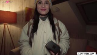Crutches-Free Hottest Babe Rides Reverse Cowgirl On A Sex Machine
