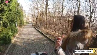 Park SexDrive - Hot Blonde Teen Fucked Outdoors By Hunk With Big Dick