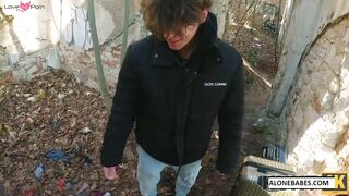 Park SexDrive - Hot Blonde Teen Fucked Outdoors By Hunk With Big Dick