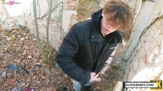 Park SexDrive - Hot Blonde Teen Fucked Outdoors By Hunk With Big Dick