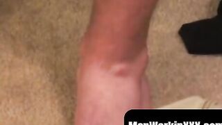 Amateur Interview Turns Into Hot Solo Jack-Off Session