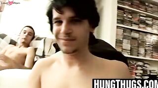 Three Hunks Share Their Big Dicks in Group Jerk-Off Session