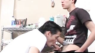 Hairy Twink Threesome Barebacks Raw Hardcore Action