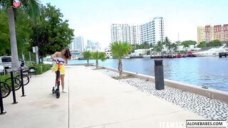 Scooter Babe's Sexy Ride - Erotic Roleplay with Hot Blonde