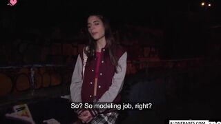 Frenchie Cuties - Candice Luciano Gets Wild With Martin Gun In A French Cafe