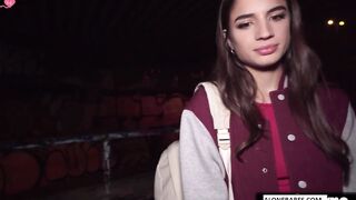 Frenchie Cuties - Candice Luciano Gets Wild With Martin Gun In A French Cafe