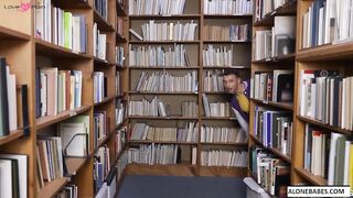 Mature Librarian's Secret Craving - Old Lady Sucks barely legal Dick