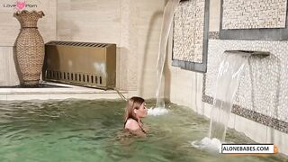 Rampantly Retaliated - Scornful Blondie Floraine Russell in Lesbo Steam Room Adventure