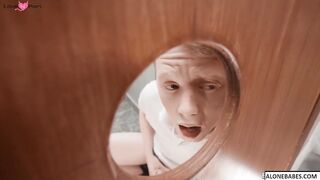 Gloryhole Swallow - Hot Blonde Babe Sucks & Faceslaps Big Dick
