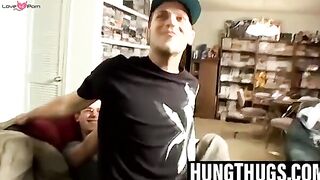 Thug Life - Gay Threesome Action with Big Black Dicks