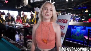 Public Tease - Busty Blonde Pornstar PhoebeBlue Sucks Hung Dude's Dick in Public