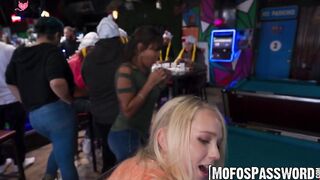 Public Tease - Busty Blonde Pornstar PhoebeBlue Sucks Hung Dude's Dick in Public