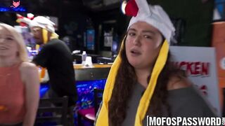 Public Tease - Busty Blonde Pornstar PhoebeBlue Sucks Hung Dude's Dick in Public