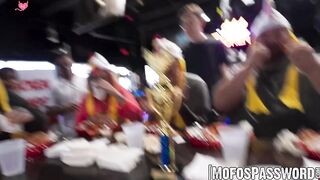Public Tease - Busty Blonde Pornstar PhoebeBlue Sucks Hung Dude's Dick in Public