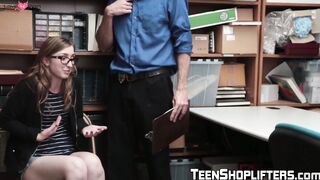 Hot Shoplifting Blonde Gets Facial From Cop In Unforgettable POV