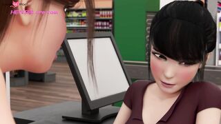 Throated #10 - Threeway Blowjob with Step-Mom & Daughter in HD