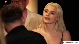 Naughty Blondie Christy Sneaking Away For Vacation - BBC Threesome