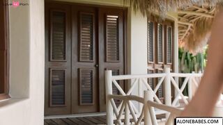 Naughty Blondie Christy Sneaking Away For Vacation - BBC Threesome