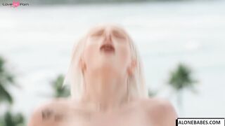Naughty Blondie Christy Sneaking Away For Vacation - BBC Threesome