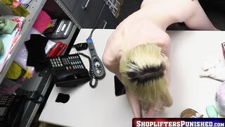 Blondes Get It Right! Thieving Babe Gets Pounded Hard By Cop