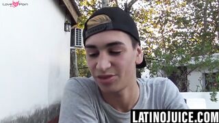 Twinks Bareback Threesome - Raw Doggy-Style Action With Facial