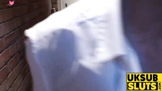 UK Sub Slut Passionate Anal Threesome with Double Facial