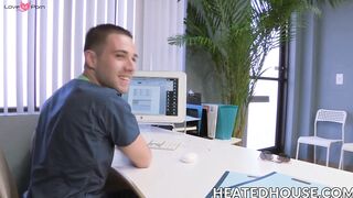Dylan-Knight's Leg Up - Rough Anal Sex With Huge Load On Face From Chris Binse
